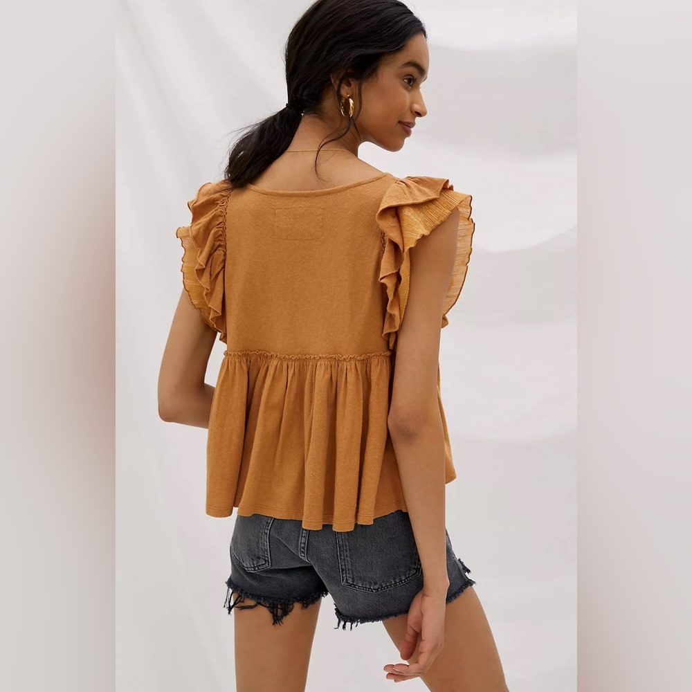 Caroline Ruffled Babydoll Top - Picture 2 of 10